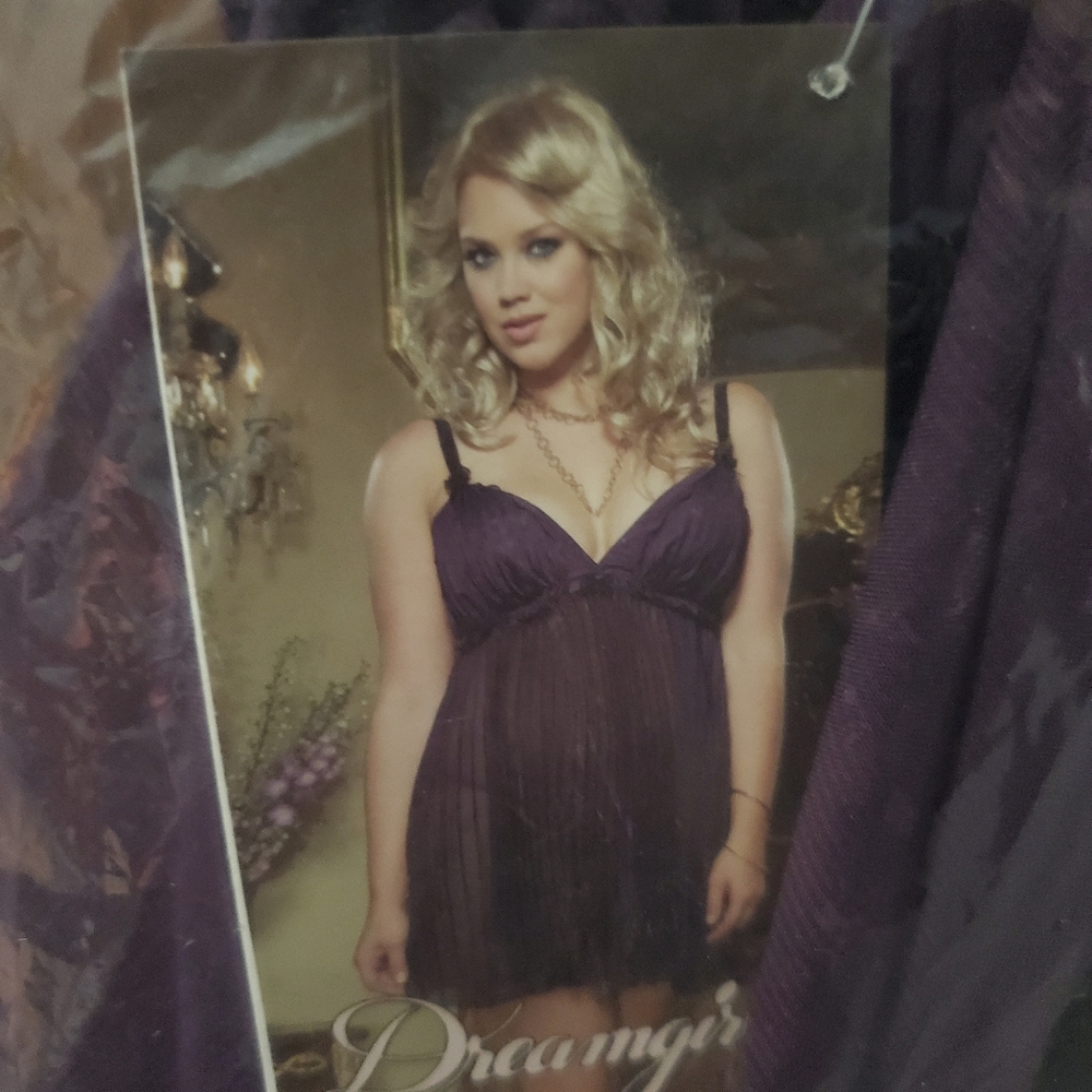 *NEW WITH TAGS* Purple baby doll dress and panty set